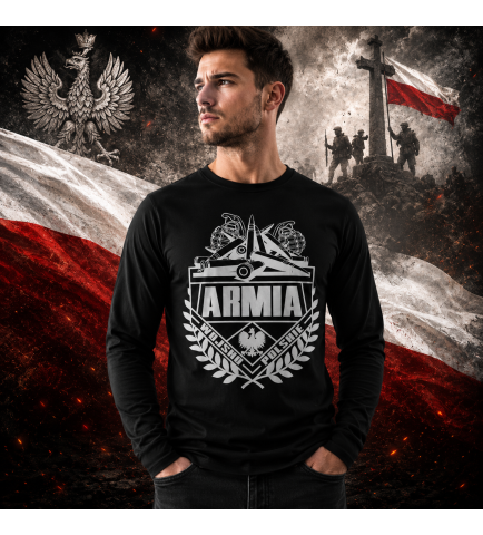 LONGSLEEVE PATRIOTYCZNY - ARMIA (BIAŁY)